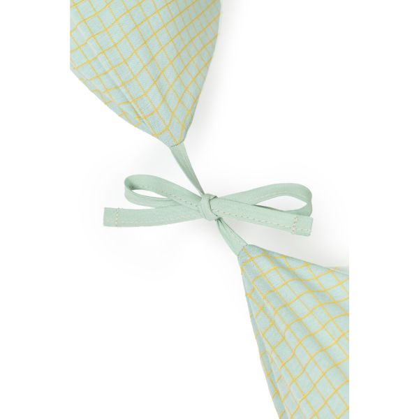 Coussin d'allaitement Stories Green Lemon Grid