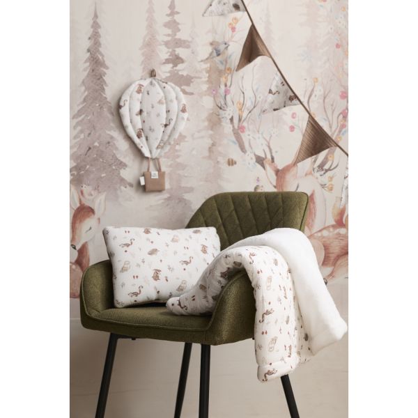 Coussin déco micro-éponge bambou - Cosy Forest