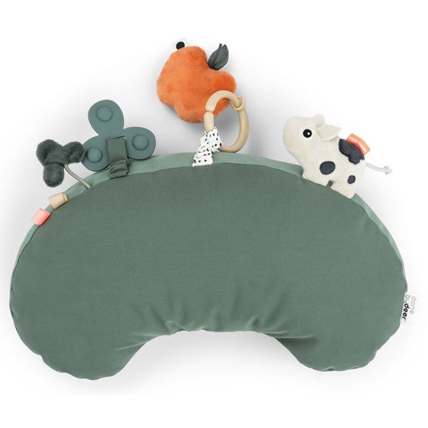Coussin d'éveil Tummy time Tiny farm Vert