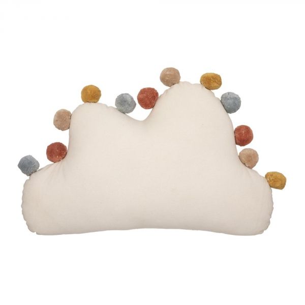 Coussin enfant Nuage pompons