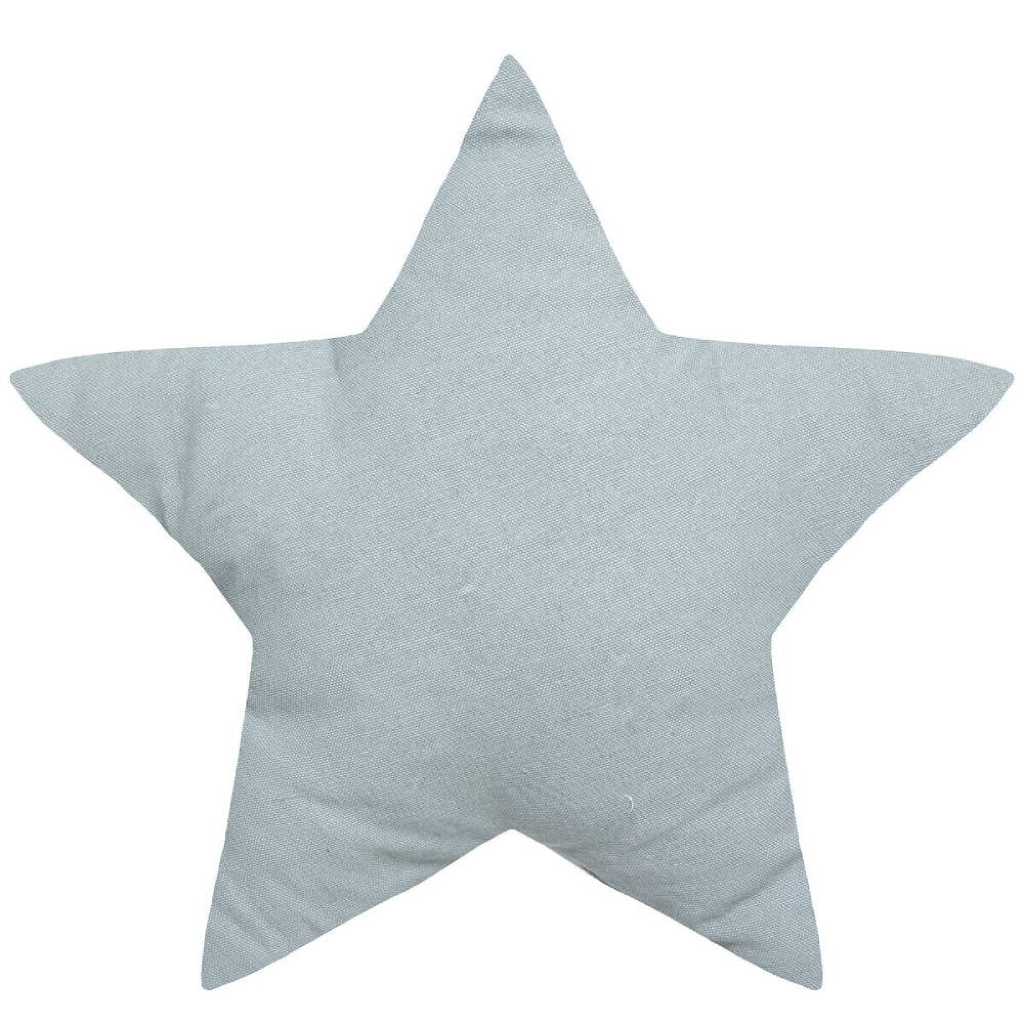 Coussin Étoile Doux Pour Enfant - 30x30 Cm - Velours Arctique - Décoration Chambre, Câlins Et Siestes