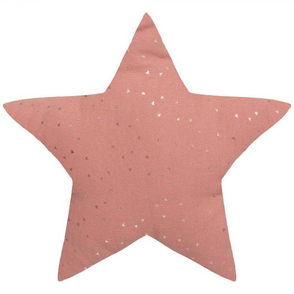 Coussin enfant Oya Étoile Rose terracotta