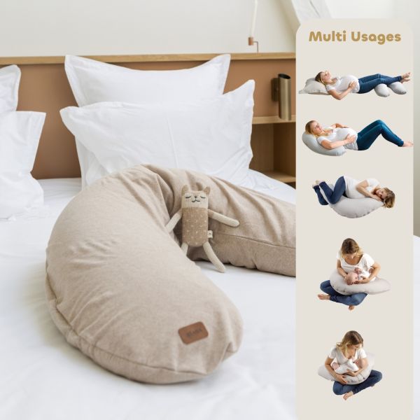 Coussin d’allaitement Big Flopsy Argile