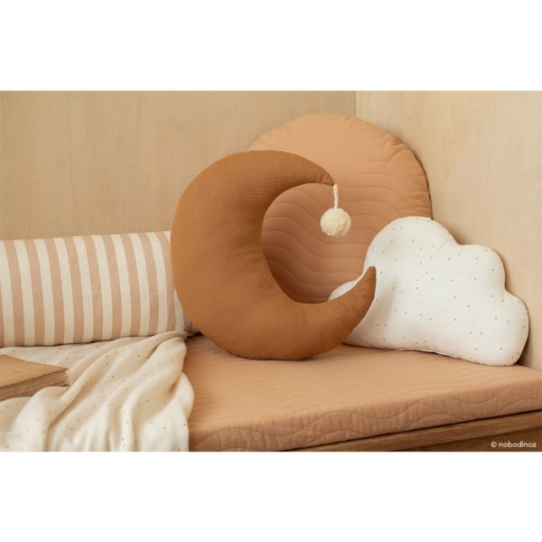 Coussin lune Pierrot Caramel