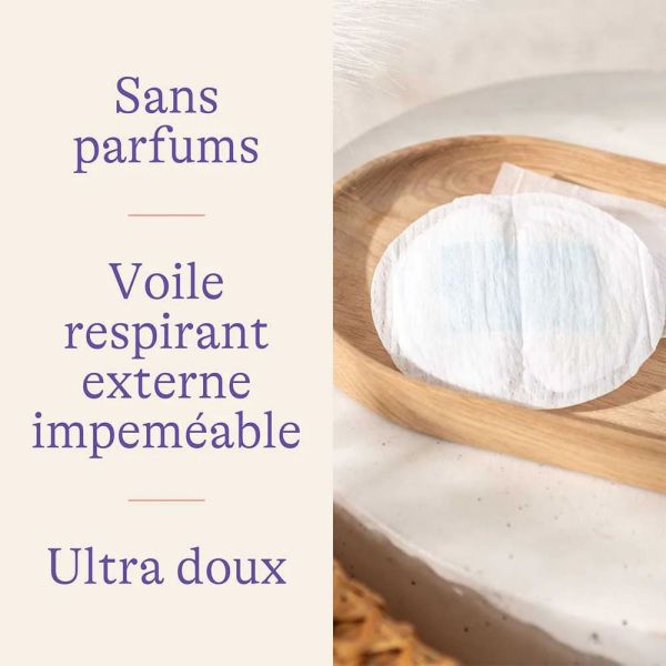 Lot de 24 coussinets d'allaitement jetables