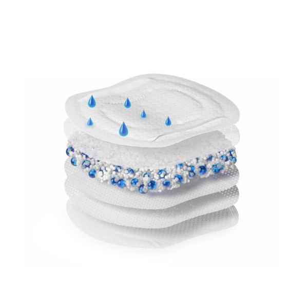 Lot de 60 coussinets d'allaitement respirants