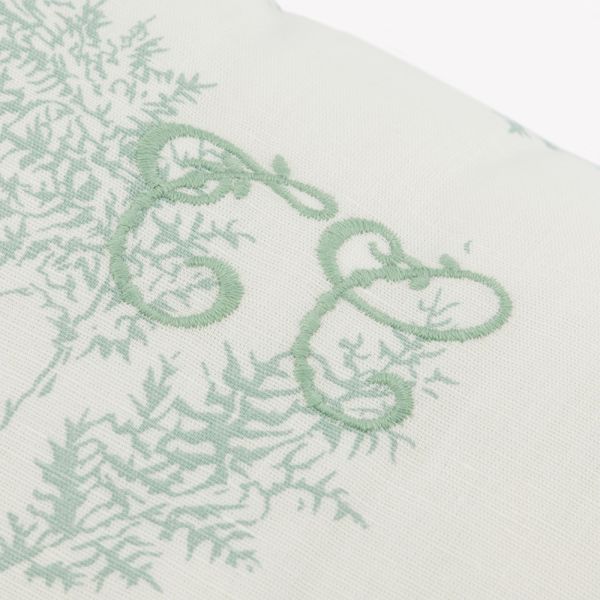 Coussin réversible imprimé Feuillage 35 x 35 cm Vert