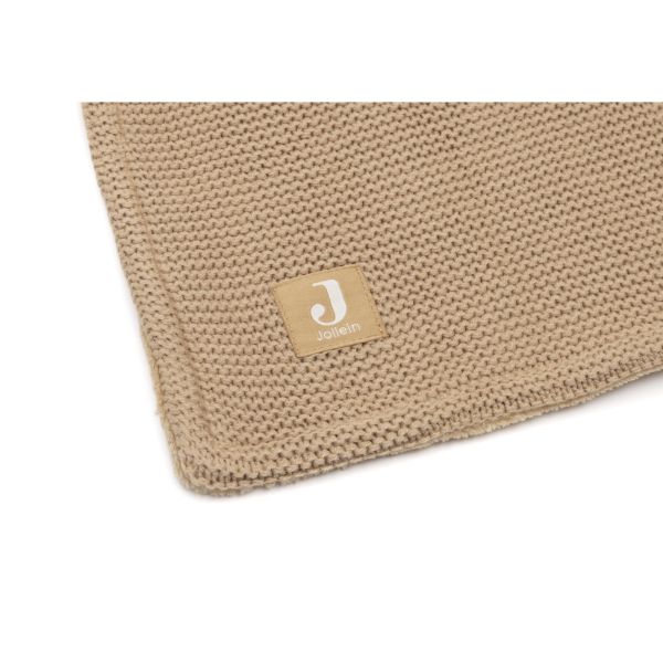 Couverture 100x150cm Basic Knit - Hazel/Fleece