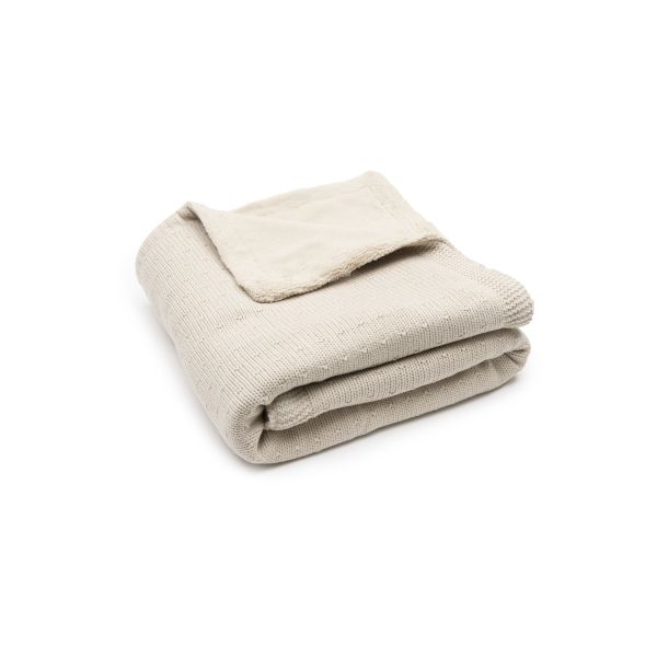 Couverture 100x150cm Sprinkle Knit - Sand/Fluffy