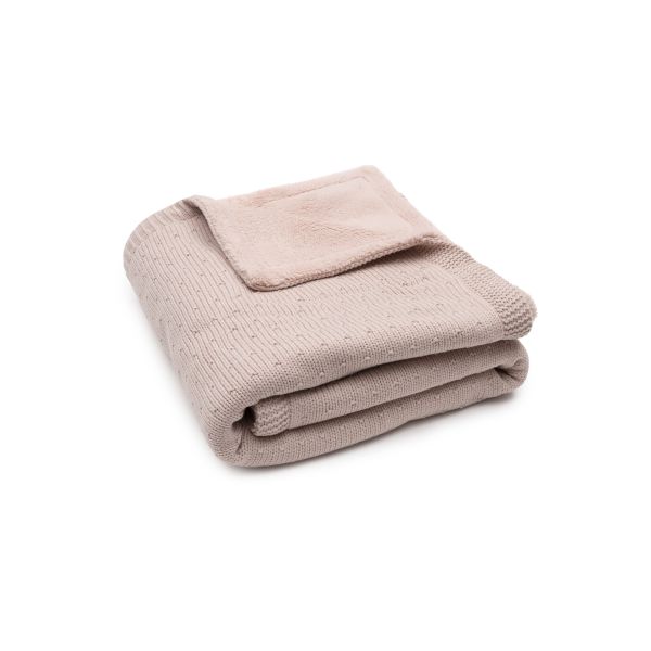 Couverture 100x150cm Sprinkle Knit - Silk Rose/Fluffy