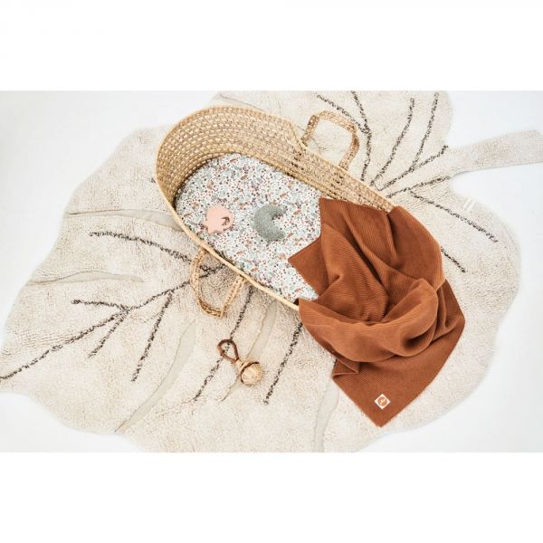 Couverture bébé tricot 75x100 cm Caramel