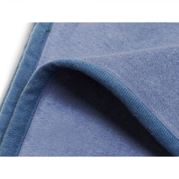 Couverture bébé 75x100 cm coton Jeans Blue