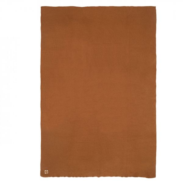 Couverture bébé tricot 100x150 cm Caramel