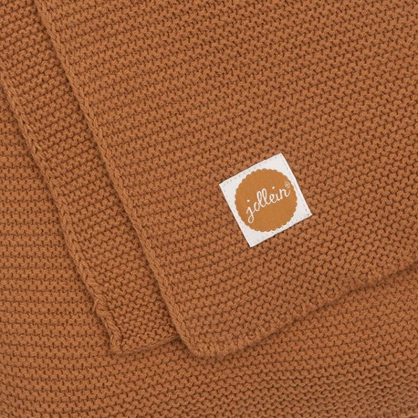 Couverture bébé tricot 100x150 cm Caramel