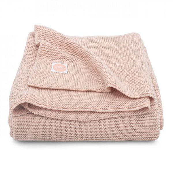 Couverture bébé tricot 100x150 cm Pale Pink
