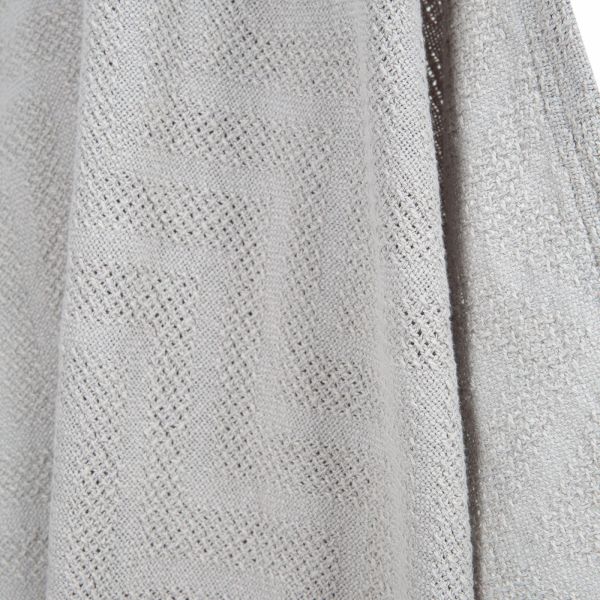 Couverture bébé tricot 80x80 cm gris argenté