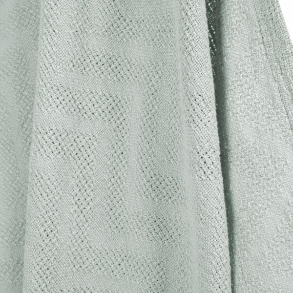 Couverture bébé tricot 80x80 cm Frosty green
