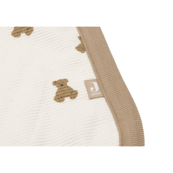 Couverture Berceau 75x100cm - Mini Teddy Bear Little Waffle/Fluffy