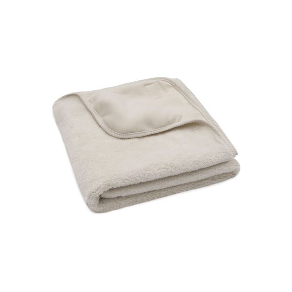 Couverture bébé chaude 75 x 100 cm Basic Jersey Sherpa Oatmeal