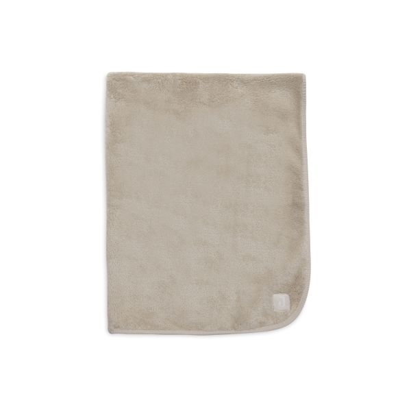 Couverture bébé chaude 75 x 100 cm Basic Jersey Sherpa Sand