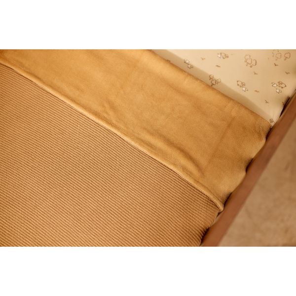 Couverture Berceau 75x100cm Basic Knit Hazel/Fleece