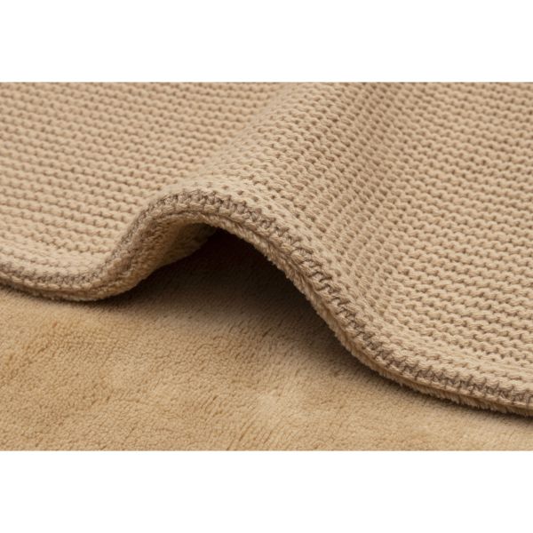 Couverture Berceau 75x100cm Basic Knit Hazel/Fleece