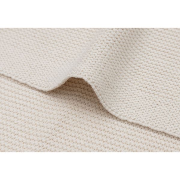 Couverture Berceau 75 x 100 cm Basic Knit Oatmeal