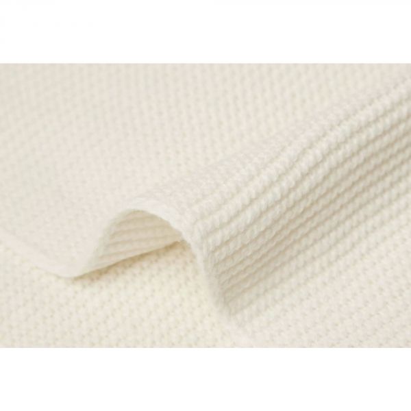 Couverture Berceau 75 x 100 cm Basic Knit Ivory