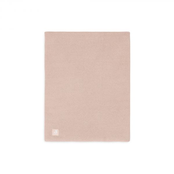 Couverture Berceau 75 x 100 cm Basic Knit Rose