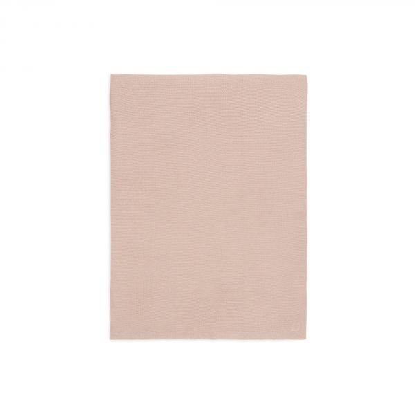 Couverture Berceau 75 x 100 cm Basic Knit Rose