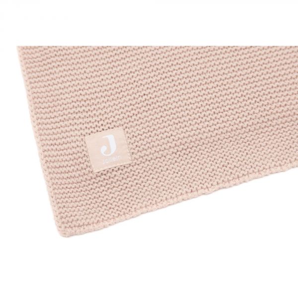 Couverture Berceau 75 x 100 cm Basic Knit Rose