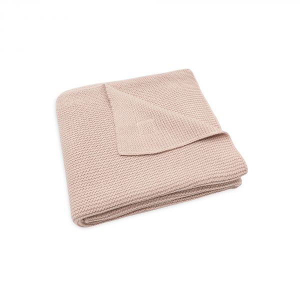 Couverture Berceau 75 x 100 cm Basic Knit Rose