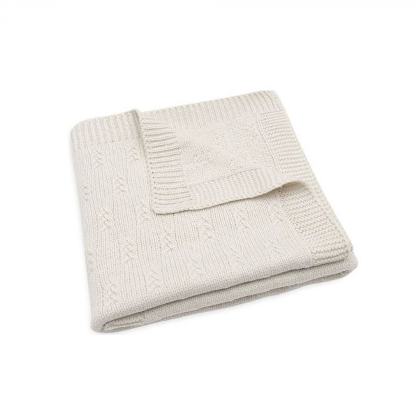 Couverture Berceau 75x100cm Grain Knit Oatmeal