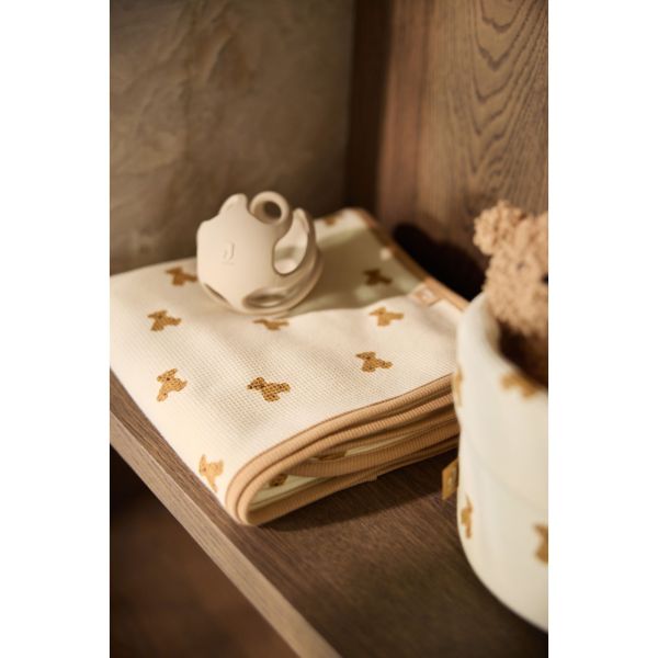Couverture bébé Little Waffle 75x100 cm Mini Teddy Bear