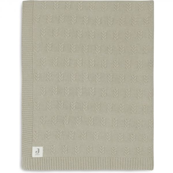 Couverture Berceau 75x100cm Grain Knit Olive