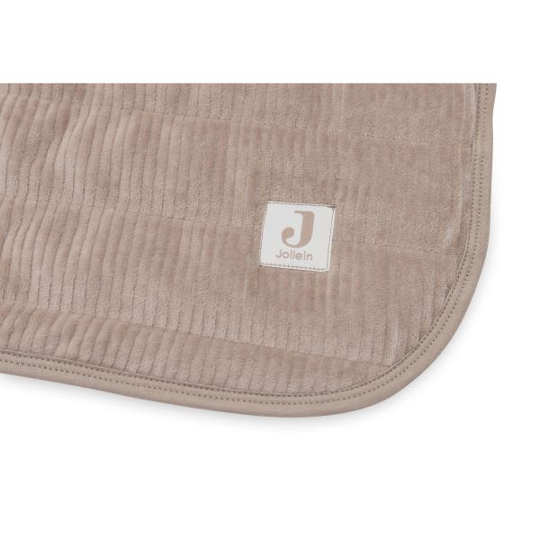 Couverture bébé 75 x 100 cm Velvet Rib Milky Coffee