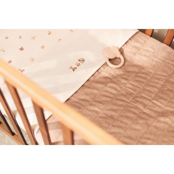 Couverture bébé 75 x 100 cm Velvet Rib Milky Coffee