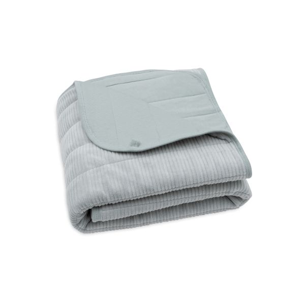Couverture bébé 75 x 100 cm Velvet Rib Sea Green