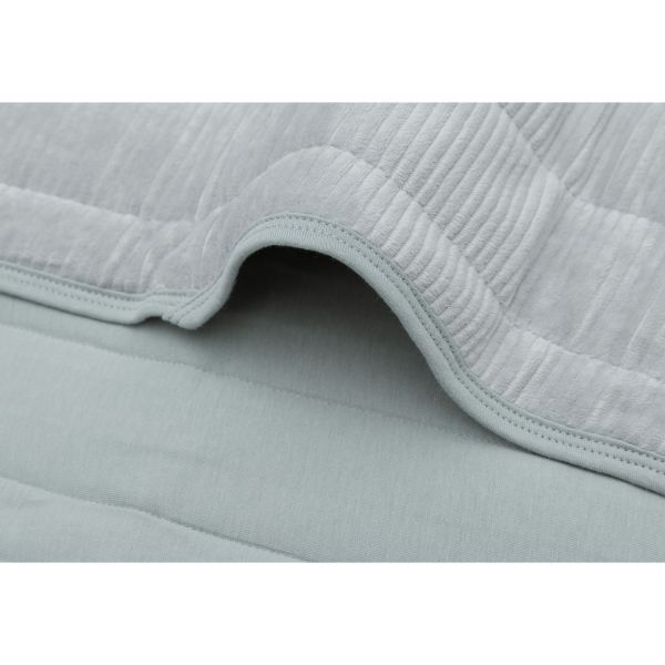 Couverture bébé 75 x 100 cm Velvet Rib Sea Green