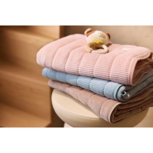 Couverture bébé 75 x 100 cm Velvet Rib Sea Green