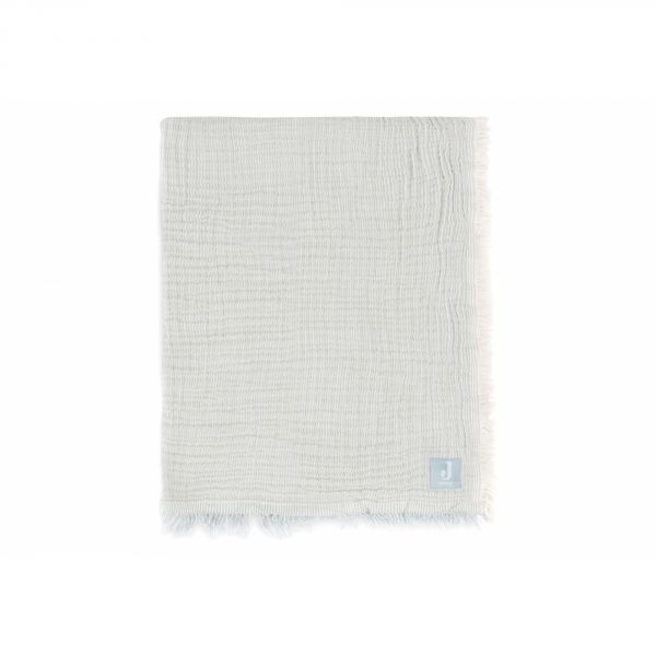 Couverture bébé 75x100 cm à franges Sea Green