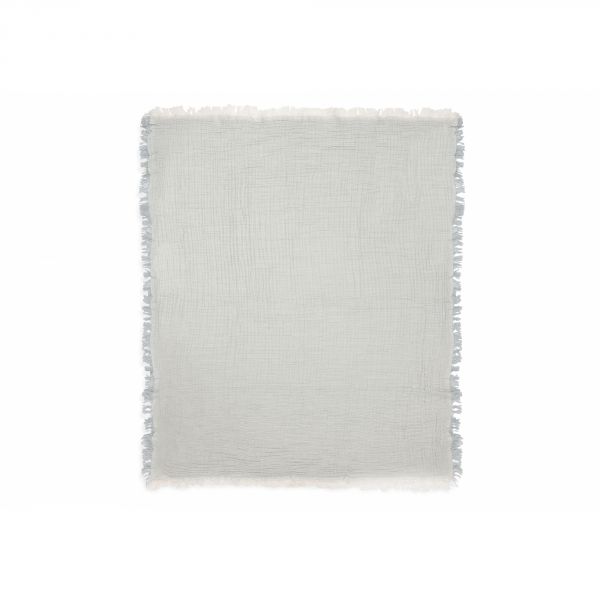 Couverture bébé 75x100 cm à franges Sea Green