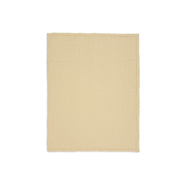 Couverture berceau 75x100 cm Gaze de coton Jacquard Vanilla