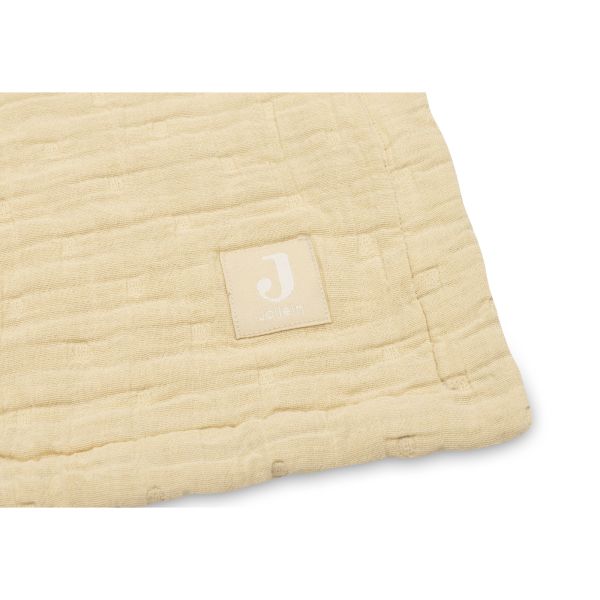Couverture berceau 75x100 cm Gaze de coton Jacquard Vanilla