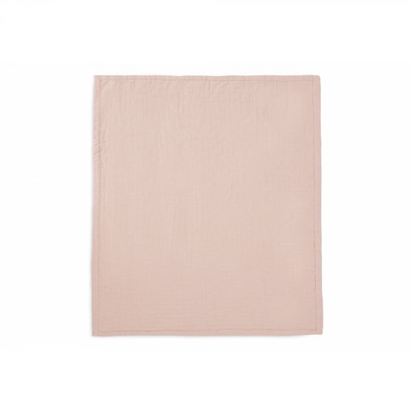 Couverture berceau 75x100 cm Gaze de coton Jacquard Wild Rose