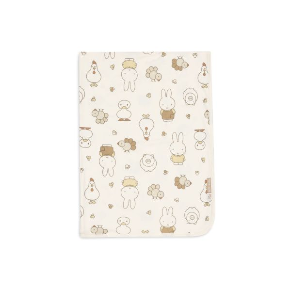 Couverture bébé jersey 75x100 cm Miffy Family Farm