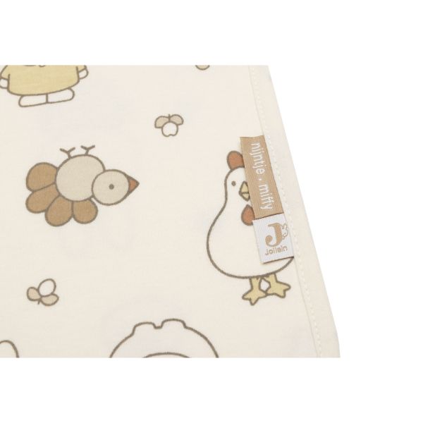 Couverture bébé jersey 75x100 cm Miffy Family Farm