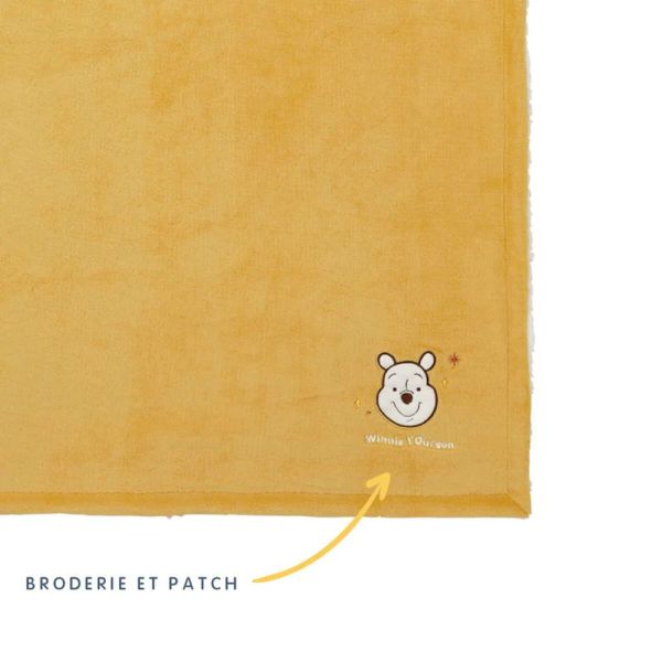 Couverture bi-matière 75 x 100 cm Winnie retro