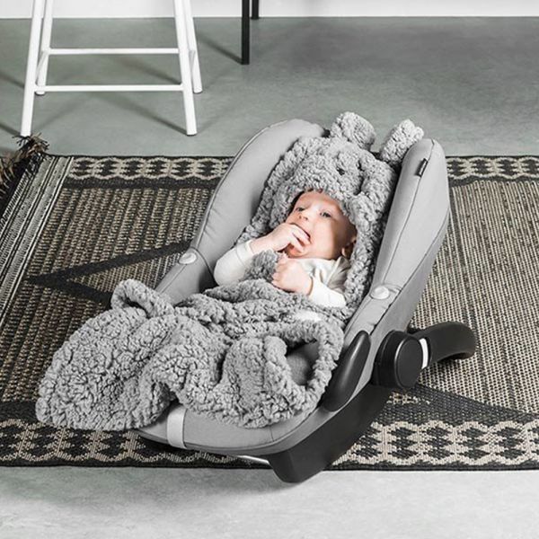 Couverture câline Bunny Storm Grey