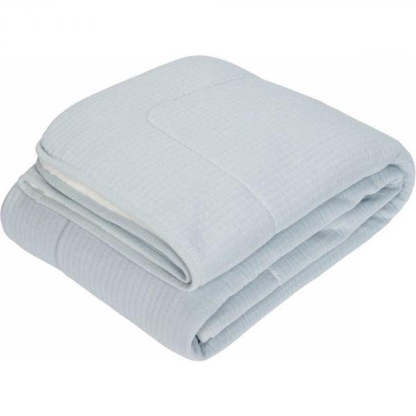 Couverture de berceau - Pure Soft Blue - 70 x 100 cm